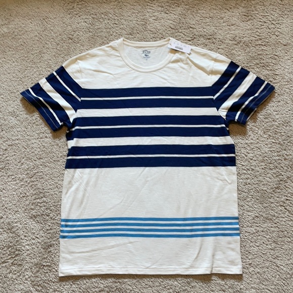 Men’s large J Crew striped t-shirt - Picture 1 of 4